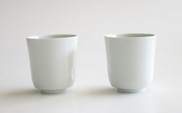 
有田焼 ARITA PORCELAIN LAB 李朝白磁・ろくろ目湯呑2個セット
