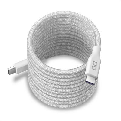 ふるさと納税 守口市 CIO  スパイラルケーブル CtoC 2m 充電ケーブル USB-C (ナチュラルホワイト)