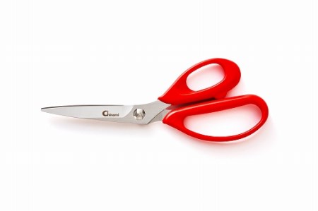 浜内千波のキッチンバサミ  (赤　ハンドルが柔らかい　女性向け　CHI-01)　H10-104