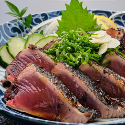 ふるさと納税 室戸市 料亭花月〜鰹のたたき2節〜【12ヶ月連続定期便】