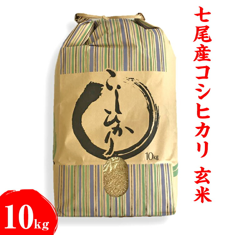 【能登半島地震復興支援】米 玄米 10kg/七尾産コシヒカリ 玄米10kg（10Kg×1袋） ※2024年10月下旬頃から順次発送予定