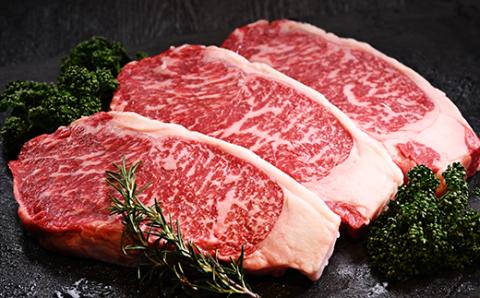 【これぞ北海道産 極上赤身肉】 阿寒 モルト 黒牛 (交雑種) サーロイン ステーキ 約250gx3 (750g) _F4F-4168