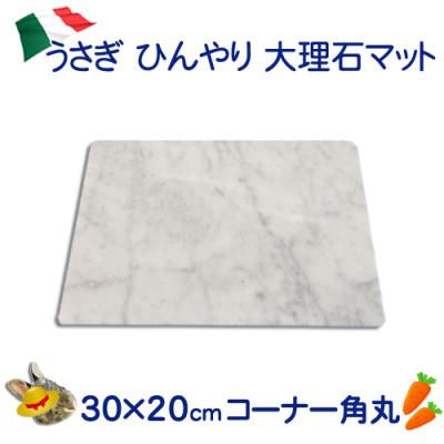 ふるさと納税 大野町 うさぎひんやり大理石マット 30×20センチ イタリア産 ビアンコカラーラ |  | 01