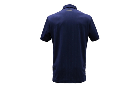 PING ストライプジャカード半袖ポロシャツ ゴルフウェア ピンGOLF 621-6160307【ネイビー/LLサイズ】