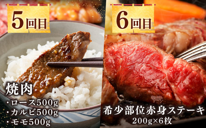 【全12回定期便】《100万》 壱岐牛 ギュギュギュ 定期便 （弐）《壱岐市》 肉 ステーキ 焼肉 しゃぶしゃぶ すき焼き 赤身 [JZX011]
