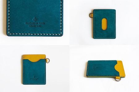 入れたまま使える ICカードケース【全18色】 10 ターコイズイエロー