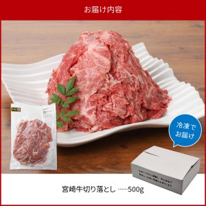 宮崎牛 切り落とし 500g　N0140-ZA0230