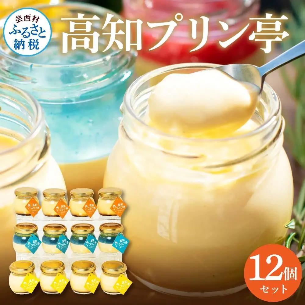 高知プリン亭 究極のなめらかプリンセット 12個入り