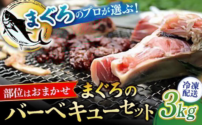 
            まぐろ おまかせバーベキューセット 冷凍約3kg 鮪 マグロ BBQ 魚 横須賀【横須賀商工会議所 おもてなしギフト事務局（本まぐろ直売所 横須賀本店）】 [AKAK004]
          