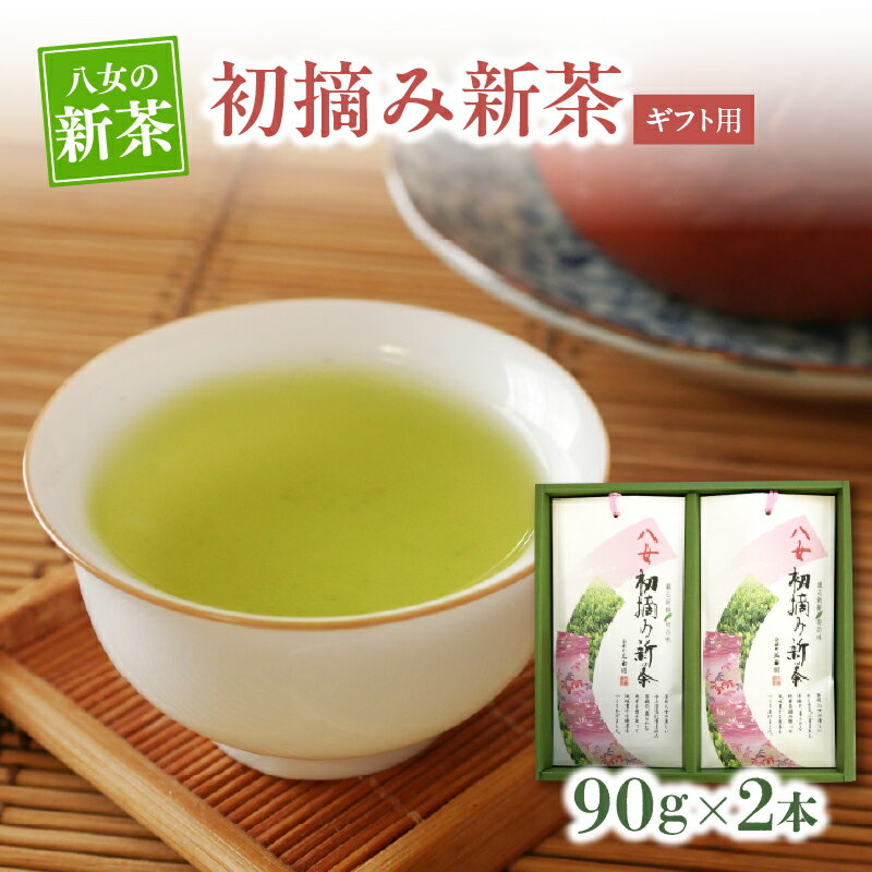 【ふるさと納税】【新茶】【ギフト用】【お茶の光玉園】初摘み新茶 90g×2本入【2025年5月発送開始】 茶 新茶 逸品 ギフト 贈り物 プレゼント