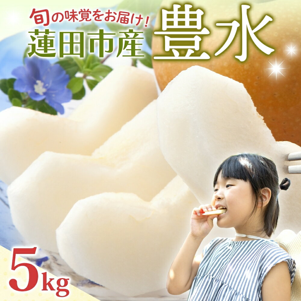 【ふるさと納税】蓮田市産 日本梨 豊水 5kg フルーツ 果物 ナシ なし 甘い みずみずしい シャリシャリ 食感 果汁 くだもの デザート おやつ お取り寄せ 産地直送 ギフト 贈答用 家庭用 埼玉県 蓮田市　お届け：2025年9月上旬～2025年9月末