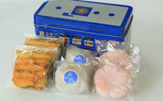 
260．和菓子詰め合わせ（若桜鉄道　列車缶セット）
