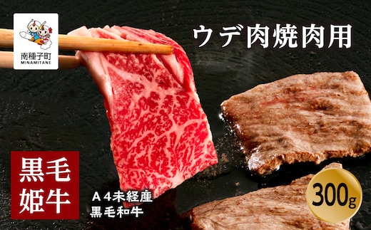 
										
										黒毛姫牛「ウデ肉焼肉用300g」A4未経産黒毛和牛
									