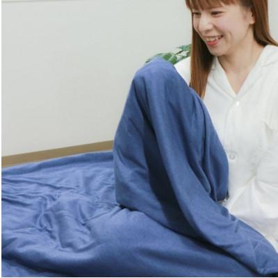 ふるさと納税 泉大津市 あったか　掛布団カバー【リヨセル×モイスケア(R)】　ネイビー　シングル　150×210cm