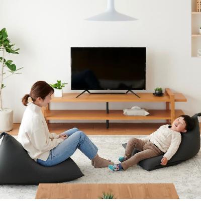 ふるさと納税 岡崎市 【ハナロロ】 ビーズクッション ポトラ60リットル ニットカバー付(チャコールグレー) |  | 01