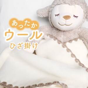 【訳あり】洗える ウール ブランケット ひざ掛け_雑貨・日用品 毛布 寝具 _【1316121】