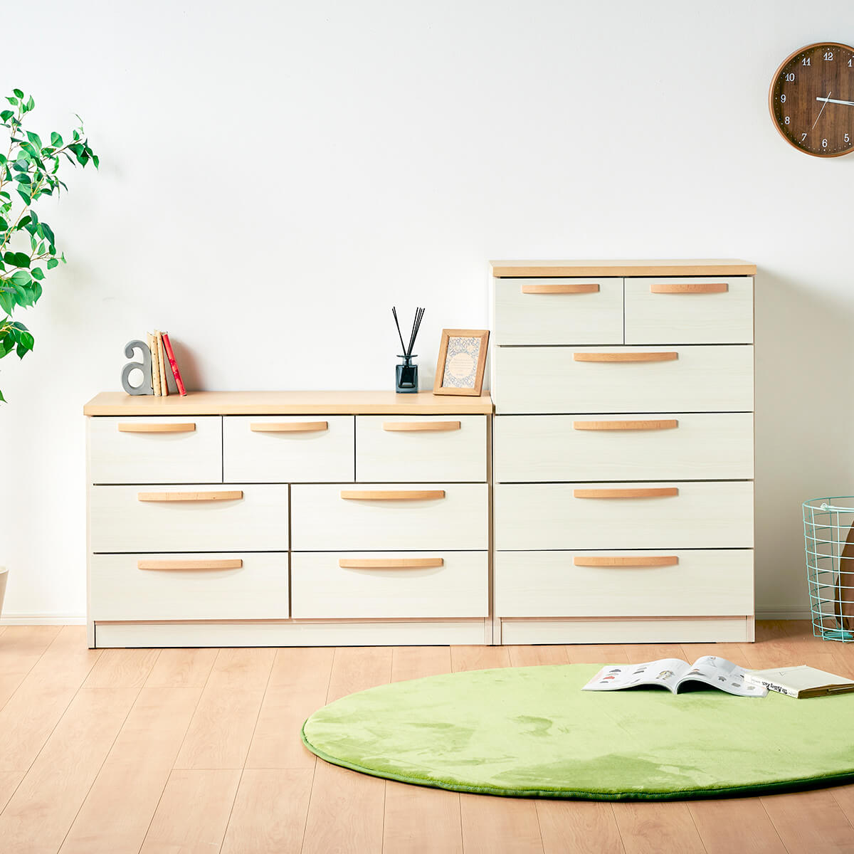 アベニール 110-3段 チェスト【諸富家具】：C116-008_イメージ2