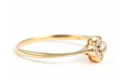 クローバーダイヤモンドリング　0.15ＣＴ　R3989DI-Y NSAN003-15