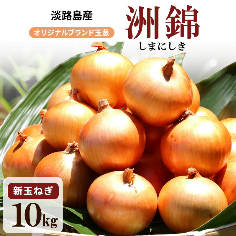 【ふるさと納税】予約受付 10kg 新玉ねぎ オリジナルブランド 洲錦 (しまにしき) 商標登録商品 玉ねぎ タマネギ 野菜 旬の野菜 季節の野菜 兵庫県 洲本市 淡路島　お届け：2026年3月上旬～2026年6月上旬