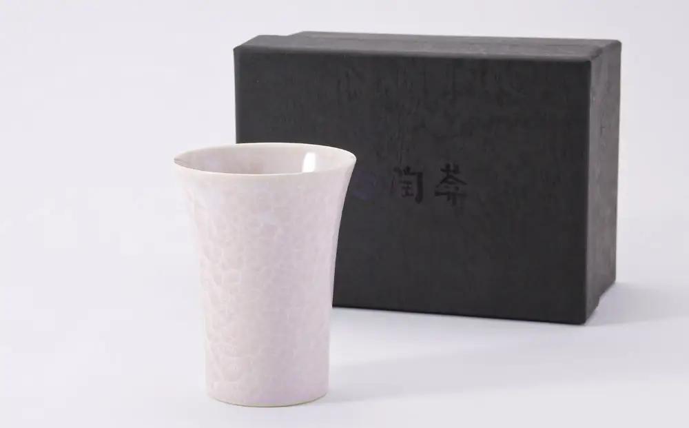【陶あん】花結晶フリーカップ(ピンク)｜清水焼 コップ 食器 人気［ 京都 清水焼 京焼 陶芸 食器 人気 おすすめ カップ コップ 器 お取り寄せ 通販 送料無料 ふるさと納税 ］