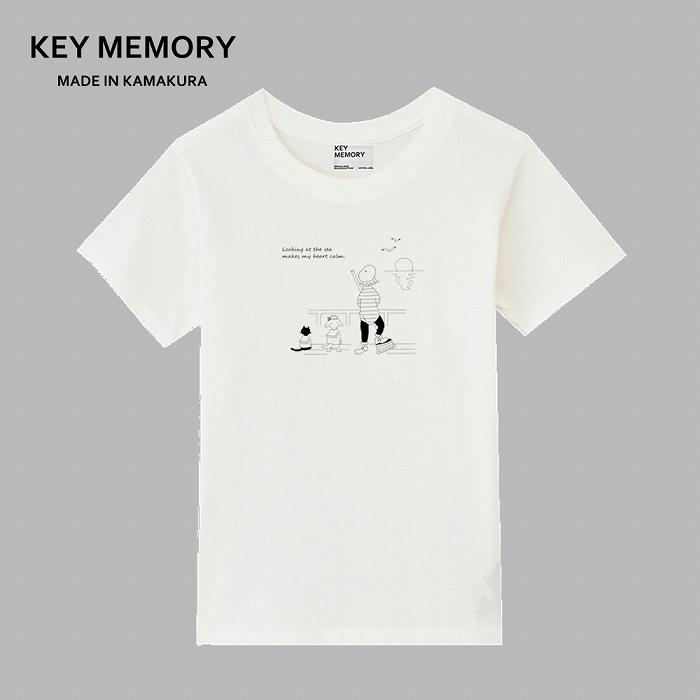 【ふるさと納税】《1》Sea heartイラストTシャツ WHITE 【KEYMEMORY鎌倉】 | ふるさと 納税 楽天ふるさと 神奈川 ファッション ブランド 鎌倉 服 洋服 レディース メンズ 女性 男性 ナチュラル シンプル 可愛い かわいい おしゃれ 有名 人気 おすすめ