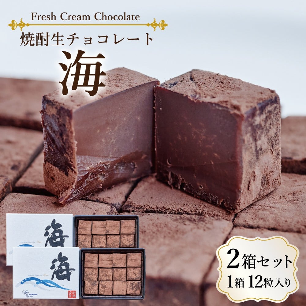 
            焼酎生チョコ「海」　　12個入り×２
          
