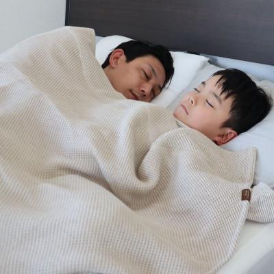 ふるさと納税 泉佐野市 “熟睡を追求した”泉州南部織/ハニカム織 シングルケット(エクリュ)099H2749 |  | 01