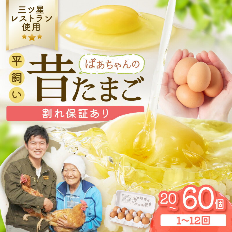 放し飼いで のびのび養鶏！ばあちゃんの昔たまご（計40個）