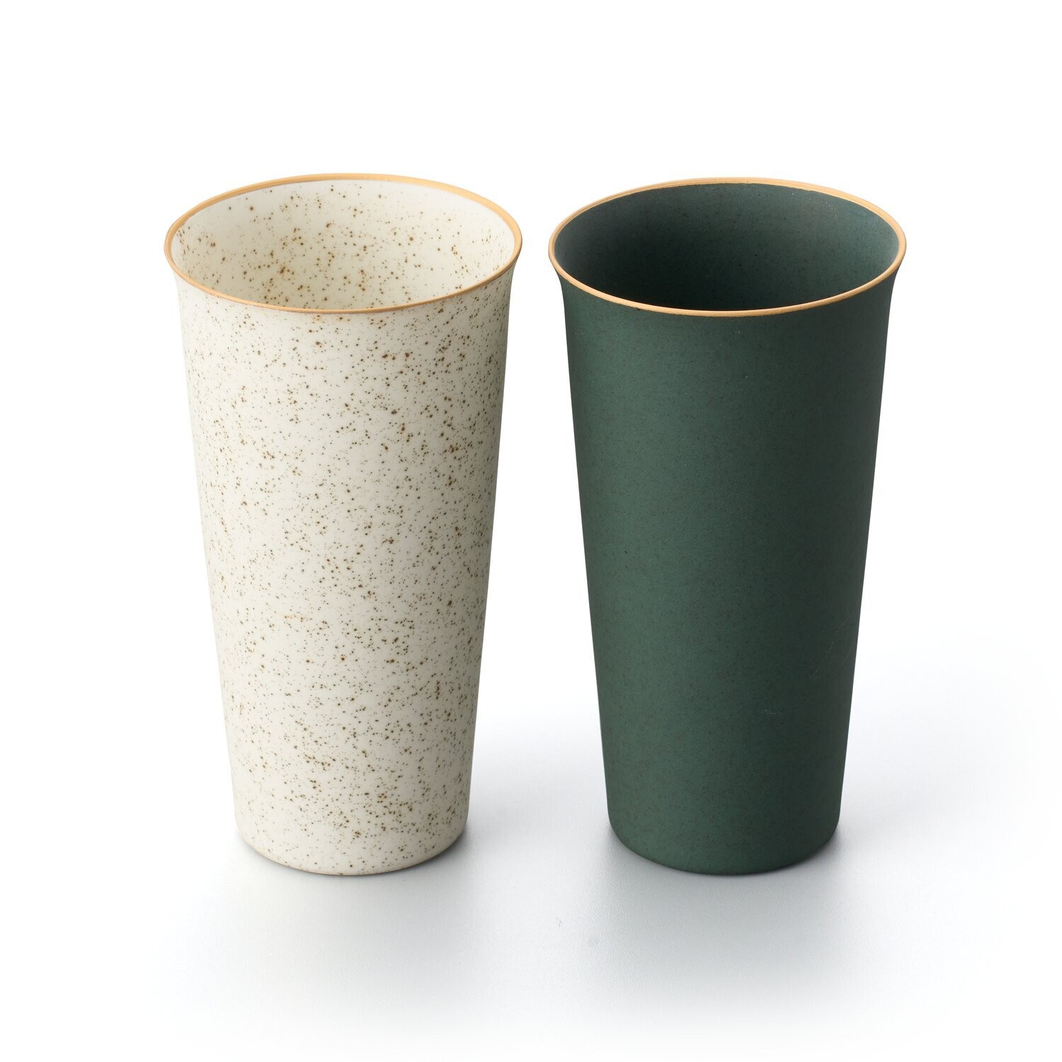 
            タンブラー Tumbler Nashiji White&Green 028-H1163
          