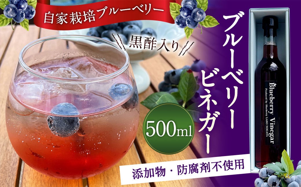 
            黒酢入り ブルーベリービネガー(ブルーベリー酢)1本 ブルーベリー 黒酢 セット ギフト
          