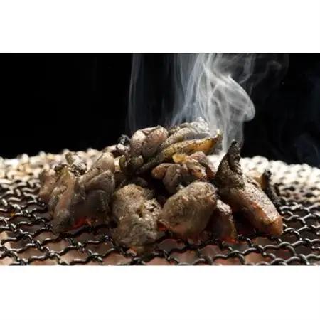 【毎月定期便】はかた地どり炭火焼セット500g(100g×5p)全12回_肉 地鶏 鶏肉   肉  鶏肉   定期便 定期便  _【配送不可地域：離島】【4054419】