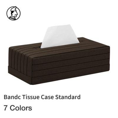 ふるさと納税 奥州市 暮らしを彩る道具 バンドシー ティッシュケース Standard ダークブラウン [AR087]