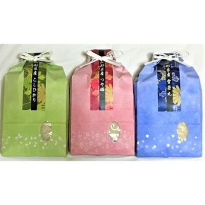 ふるさと納税 鶴岡市 【令和6年産米】黒川まるいし農場のコシヒカリ・つや姫・雪若丸 精米 各2kg　K-639 | 