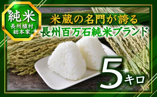 
                  【最高糖度30度超え】百万石 ブランド 『挽きたて純米』5キロ 
                