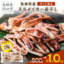 【ふるさと納税】【生活応援品】島根県産スルメイカ一夜干しカット済 計1.0kg（小分け200gx5袋） 産地直送 干物 一夜干し イカ 人気 大容量 小分け 国産 生活応援 数量限定 【1932-01】