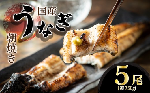 【うなぎの蒲焼き】 柳川 朝焼きうなぎ 5尾入 約150g×5 合計約750g タレ・山椒各6袋 国産 うなぎ 鰻 ウナギ 蒲焼き 蒲焼 かばやき 魚 魚介 魚貝 海鮮 うな重 ひつまぶし 蒲焼 訳あり ギフト 人気 おすすめ 福岡県 柳川市