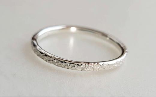 シルバーリング テクスチャーリング 1.8㎜  選べるサイズ アクセサリー 指輪 アクセサリー ジュエリー シルバー リング レディース メンズ ペア シンプル 一点もの 華奢リング ピンキーリング プレゼント ギフト 贈り物 シルバー950 SILVER ふるさと納税 リング ジュエリー FABBRICA OSAWA 神奈川 湘南 藤沢