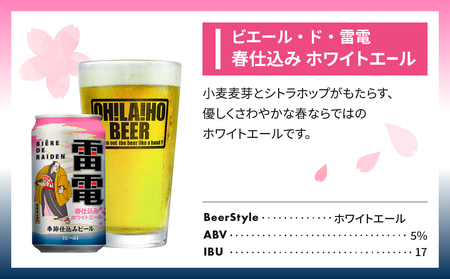 【クラフトビール】数量限定！ビエール・ド・雷電（春仕込み ホワイトエール）10本セット｜オラホビール