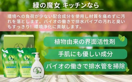 食器洗剤 排水口もスッキリ 緑の魔女キッチンお試しセット×2箱 MK-12 | 食器洗剤 食器洗剤 食器洗剤 食器洗剤 食器洗剤