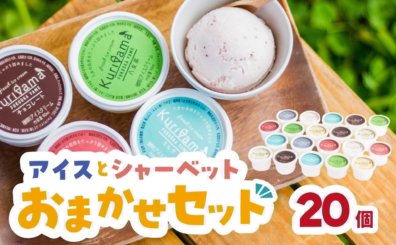 
アイスとシャーベット90ml 20個入りおまかせセット
