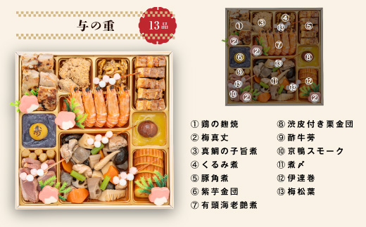 千賀屋謹製 2026年 迎春おせち料理「千ノ幸」和風与段重 6～7人前 全58品　冷蔵