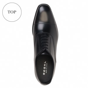 リーガル REGAL 【2週間程度で発送】 革靴 紳士ビジネスシューズ ストレートチップ ブラック 725R 数量限定 奥州市産モデル（23.5cm）[AM007]
