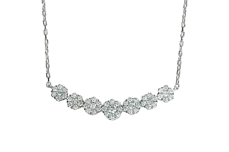 プラチナ ダイヤ ラインネックレス 0.3CT　N376DI-P NSAN011