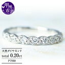 【ふるさと納税】 指輪 リング ジュエリー pt950 天然 ダイヤ 0.20ct プラチナ ミル打ち ハーフ エタニティ レディース SIクラス ダイヤモンド 0.2カラット 天然石 プラチナ950 エンゲージ 婚約 ブライダル プレゼント おすすめ 品質保証書付 r-35 (KRP) 【G95-1411】