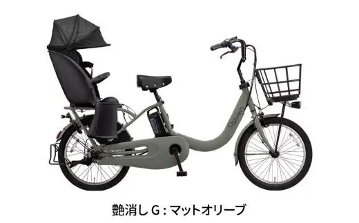 【 マットオリーブ 】 パナソニック ギュット ・ クルームR ・ DX 電動アシスト自転車 × 1台 【 完全組立配送 】 チャイルドシート バッテリー BAA スタピタ2S バスケット 空気圧表示
