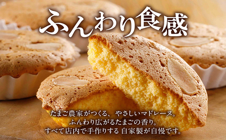 ココテラスのたまご農家のマドレーヌ（10個） 洋菓子 デイリーファーム デザート スイーツ 人気 たまごとバター こだわりスイーツ ティータイム おやつ お菓子 アフターヌーンティー ギフト 人気 焼