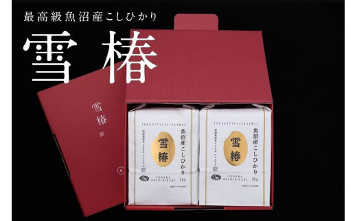【令和8年産 コシヒカリ 先行予約】 【化粧箱入り】魚沼産コシヒカリ 雪椿 4kg (2kg×2袋)  新米 特別栽培米 | 米 お米 新潟 魚沼 魚沼産こしひかり コメ こめ 白米 精米 最高級 ギフト 新潟県 津南町 越後雪椿産業株式会社