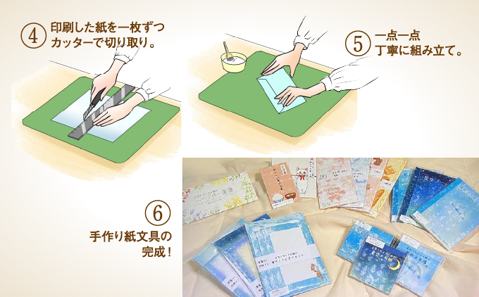 点字用紙アップサイクルメモ帳 アニマルデザイン6種セット | メモ帳 シリーズ リサイクル 手作り