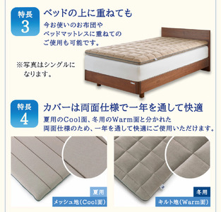 エアウィーヴ 四季布団 ( シングルロング サイズ ) 洗える 敷布団 敷き布団 四季 布団 マットレス パッド 洗濯できる マットレスパッド airweave おすすめ エアウィーブ air wea
