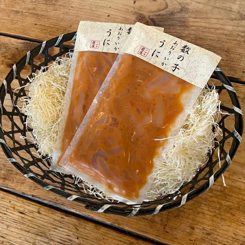 王様の塩辛 雲丹風味 2パック【あおりいか 塩辛 うに おつまみ 珍味 惣菜 海鮮 いかの塩辛 珍味 お取り寄せ 御中元 お中元 お歳暮 父の日 母の日 贈り物 日本酒 焼酎  塩辛】【神奈川県小田原